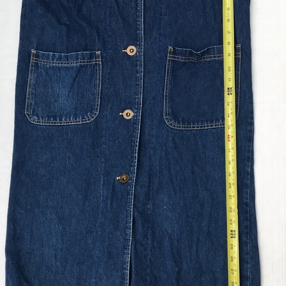 Vintage Lee Denim Jeans Dress Size Small - Picture 9 of 14